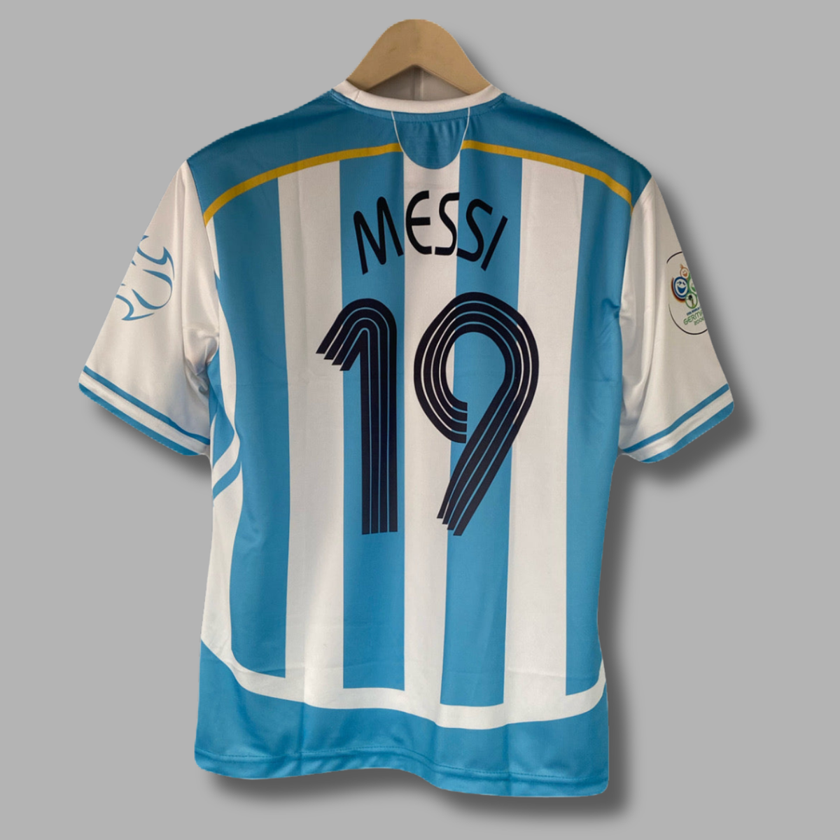 Messi Argentina Home Five sleeve Embroidery Jersey - P2590 | Jersey Kada