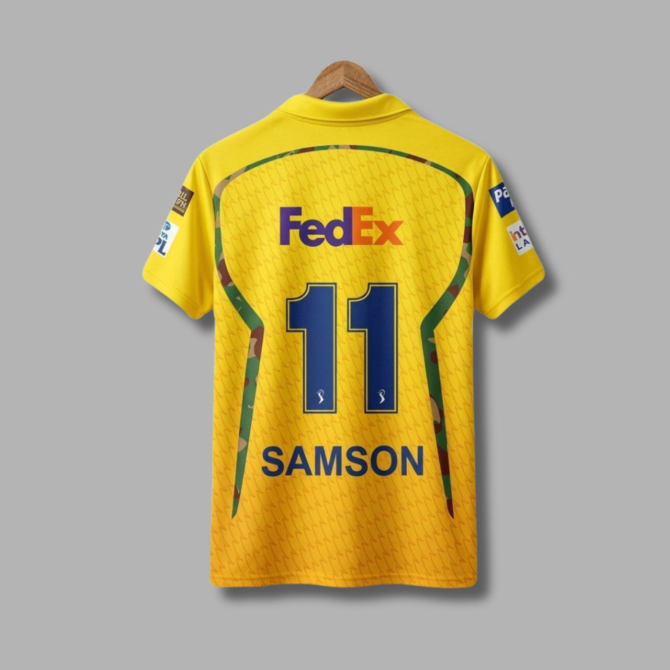 IPL Chennai Super kings 2026 Sanju Samson Half sleeve collar Sublimation | Jersey Kada