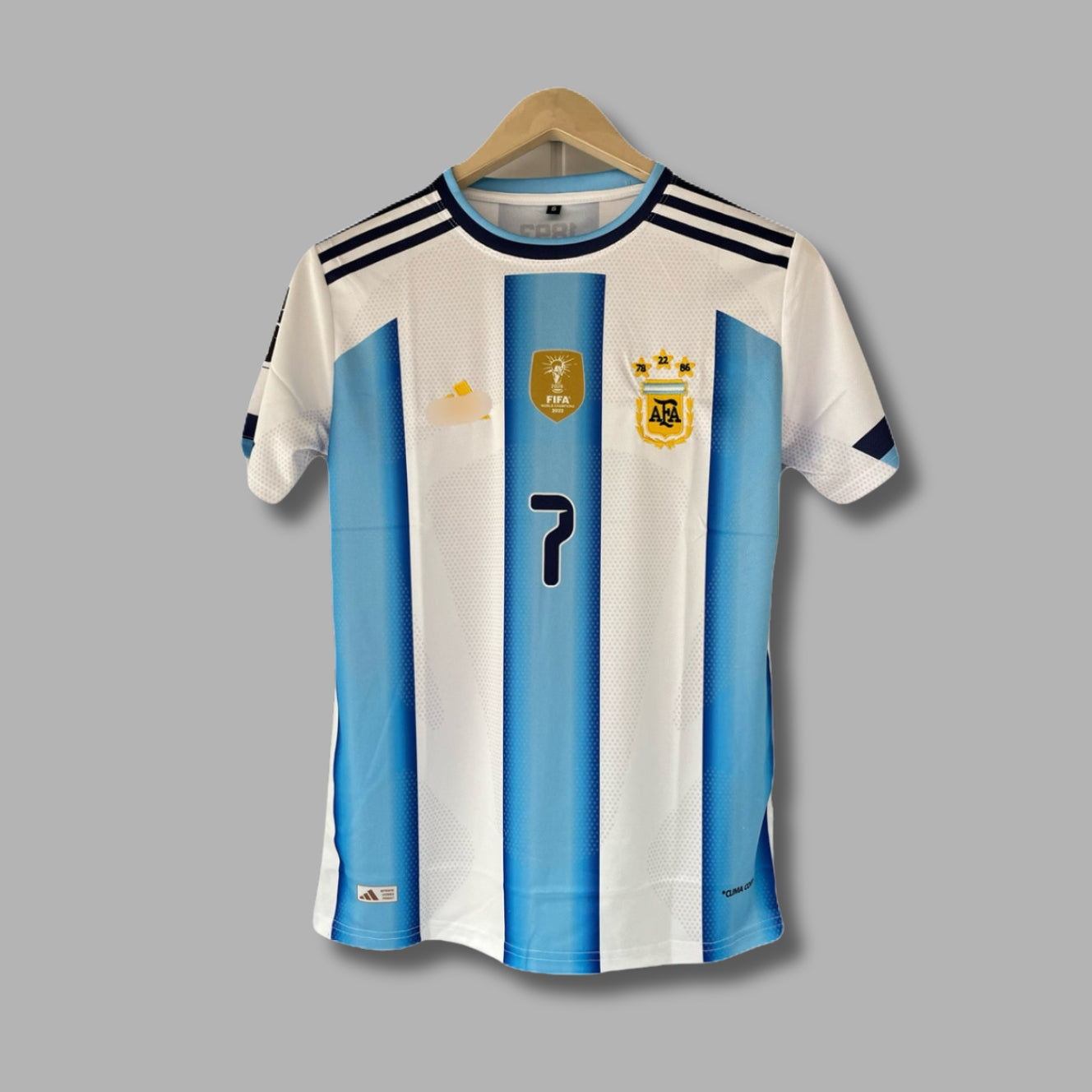 Argentina 2026 WorldCup De Paul Home Half Sleeve Embroidery | Jersey Kada