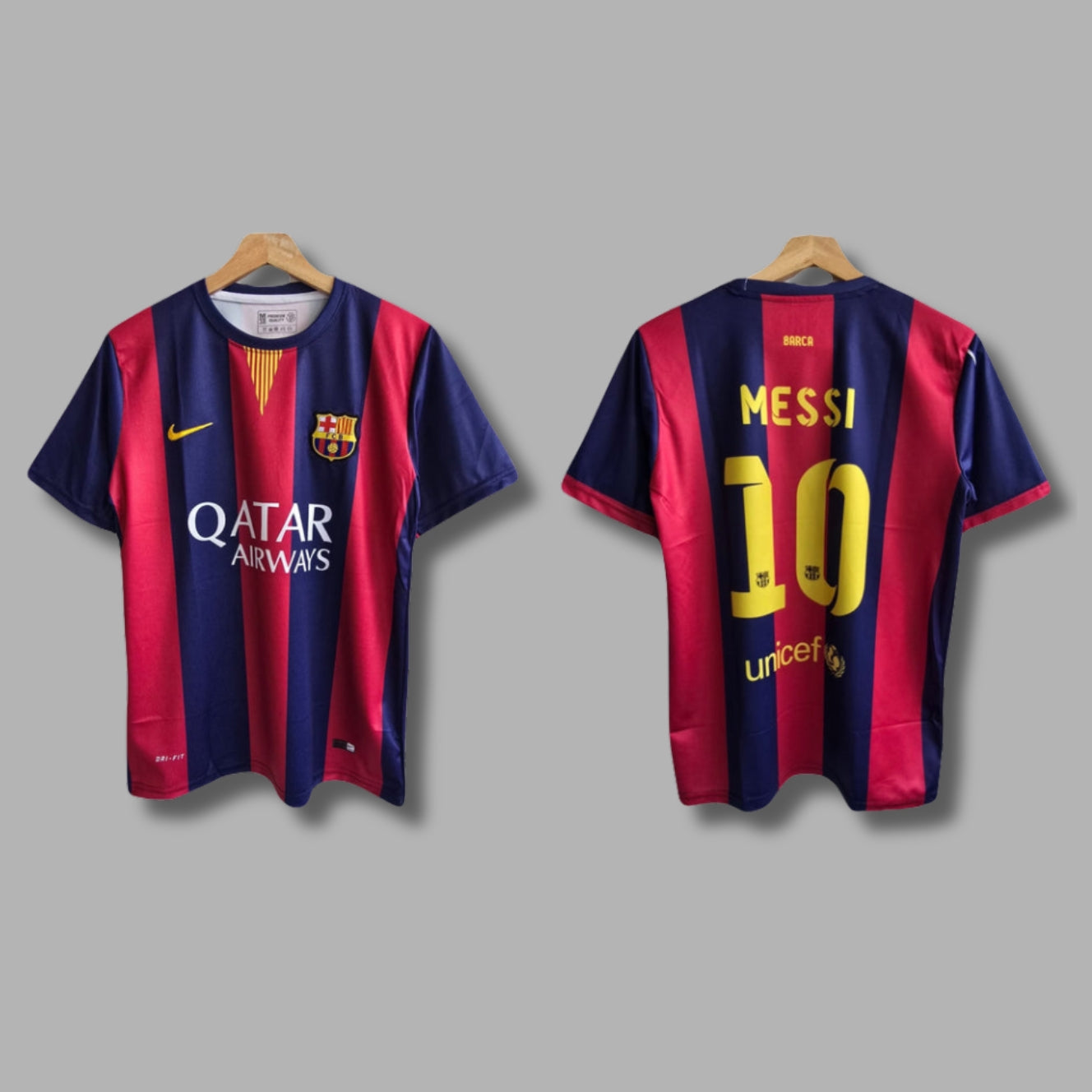 Barcelona 2015 Messi Half Sleeve Embroidery - P1035 | Jersey Kada