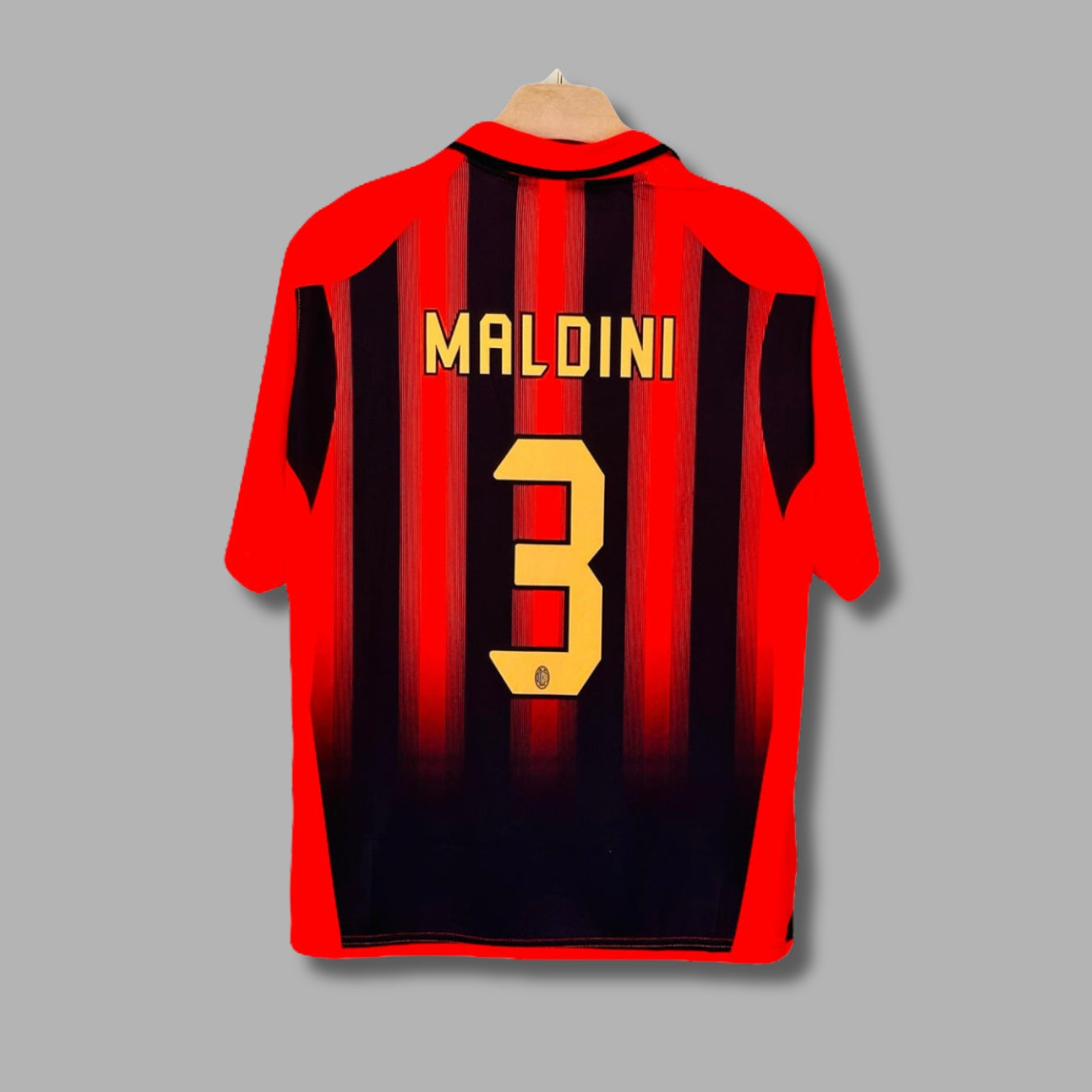 Ac Milan 2006 Home Maldini Five Sleeve Collar Sublimation P1866| Jersey Kada