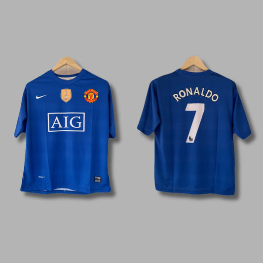 Man United 2008-09 Third Ronaldo Five Sleeve Sublimation P1468| Jersey Kada