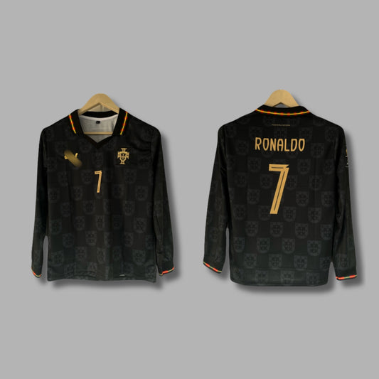 Portugal 2025-26 Special Edition kit Ronaldo Full Sleeve Collar Embroidery - P1477 | Jersey Kada