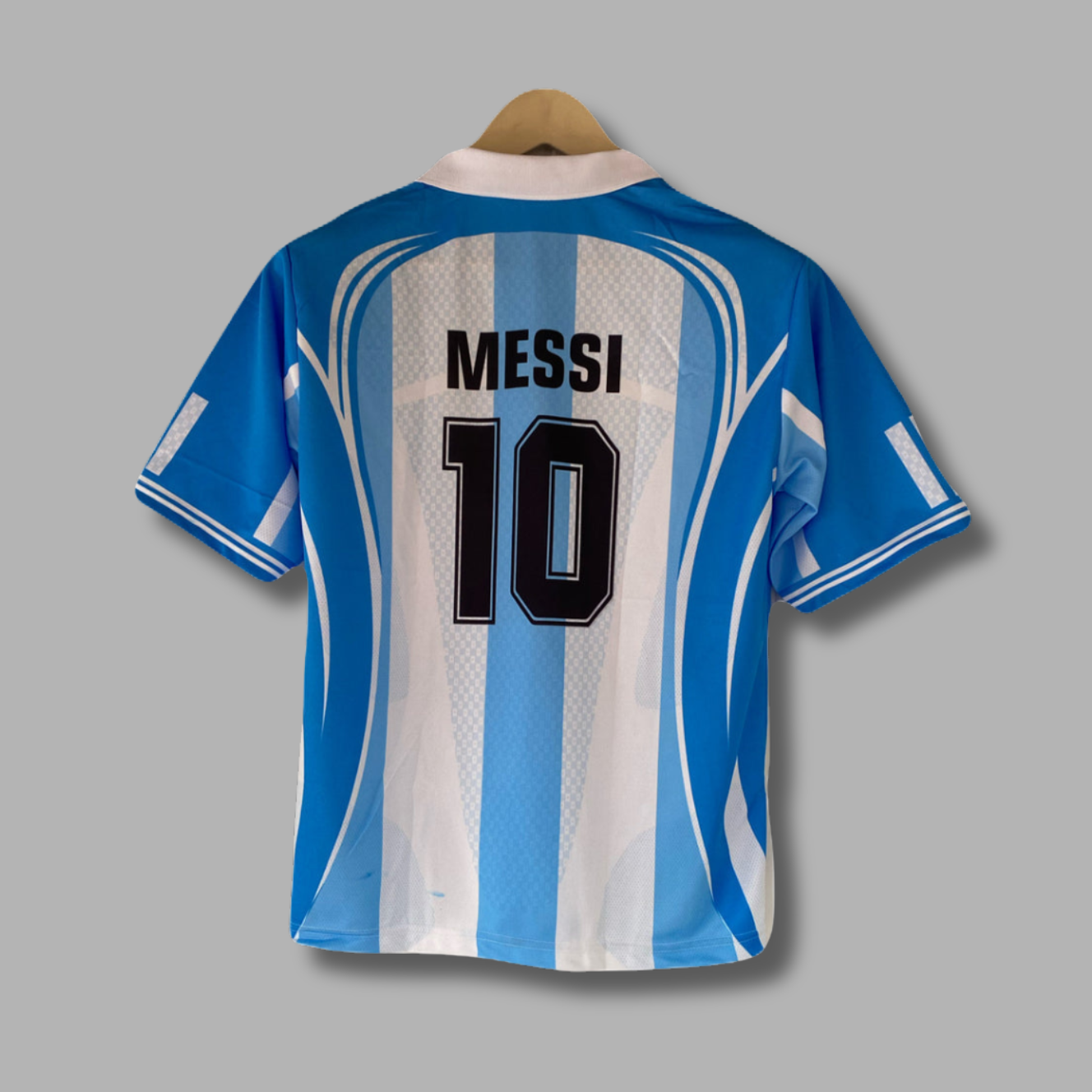 Messi Argentina Five Sleeve Collar Sublimation - P2203 | Jersey Kada