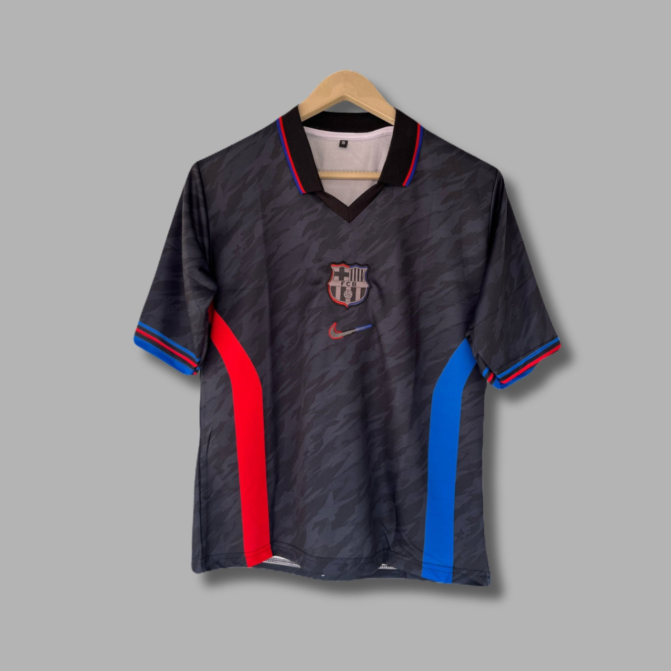 Barcelona x Travis Scott Away Jersey Five Sleeve Collar Embroidery  - P1478 | Jersey Kada
