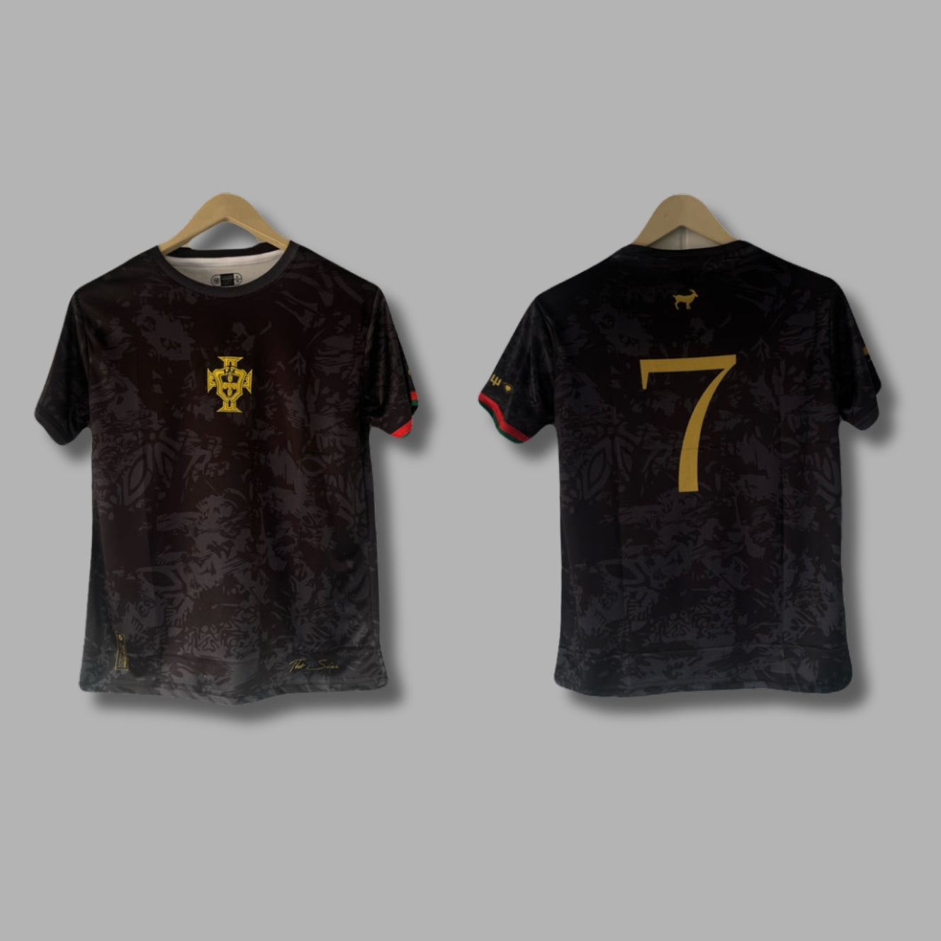 Portugal goat’Siu’ Edition Ronaldo Half Sleeve Embroidery | Jersey Kada p2004