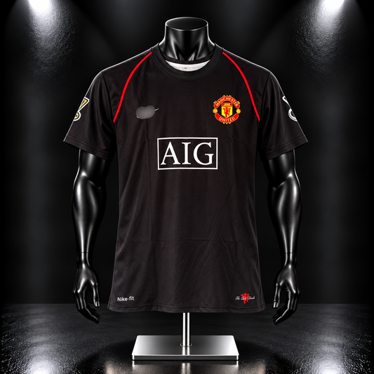 Man United 2007/08 Away Kit Ronaldo Half Sleeve Embroidery- P963 | Jersey Kada