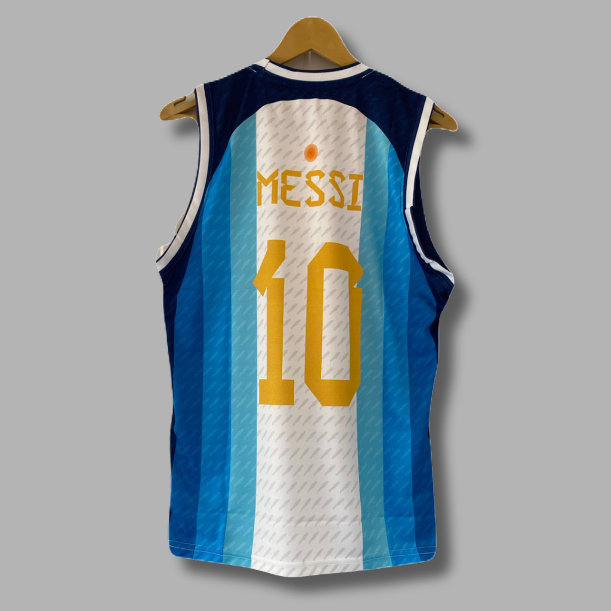 messi Argentina home  sleevless bibs sublimation -P2352 | Jersey Kada