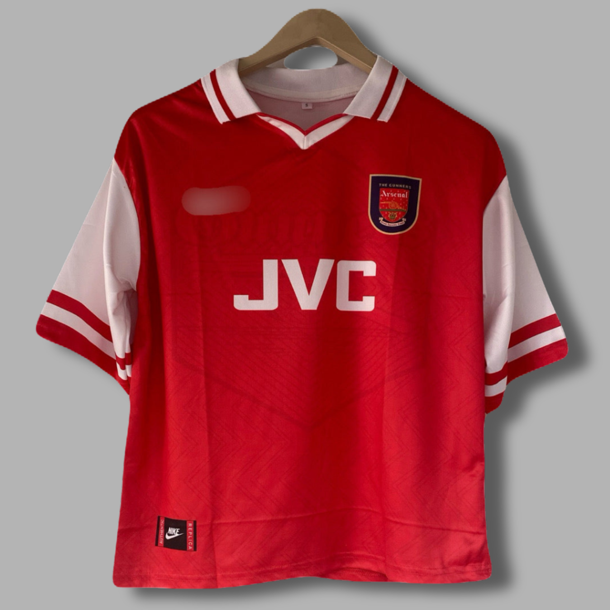 Bergkamp Arsenal Five  sleeve collar sublimation jersey - P2301 | Jersey Kada