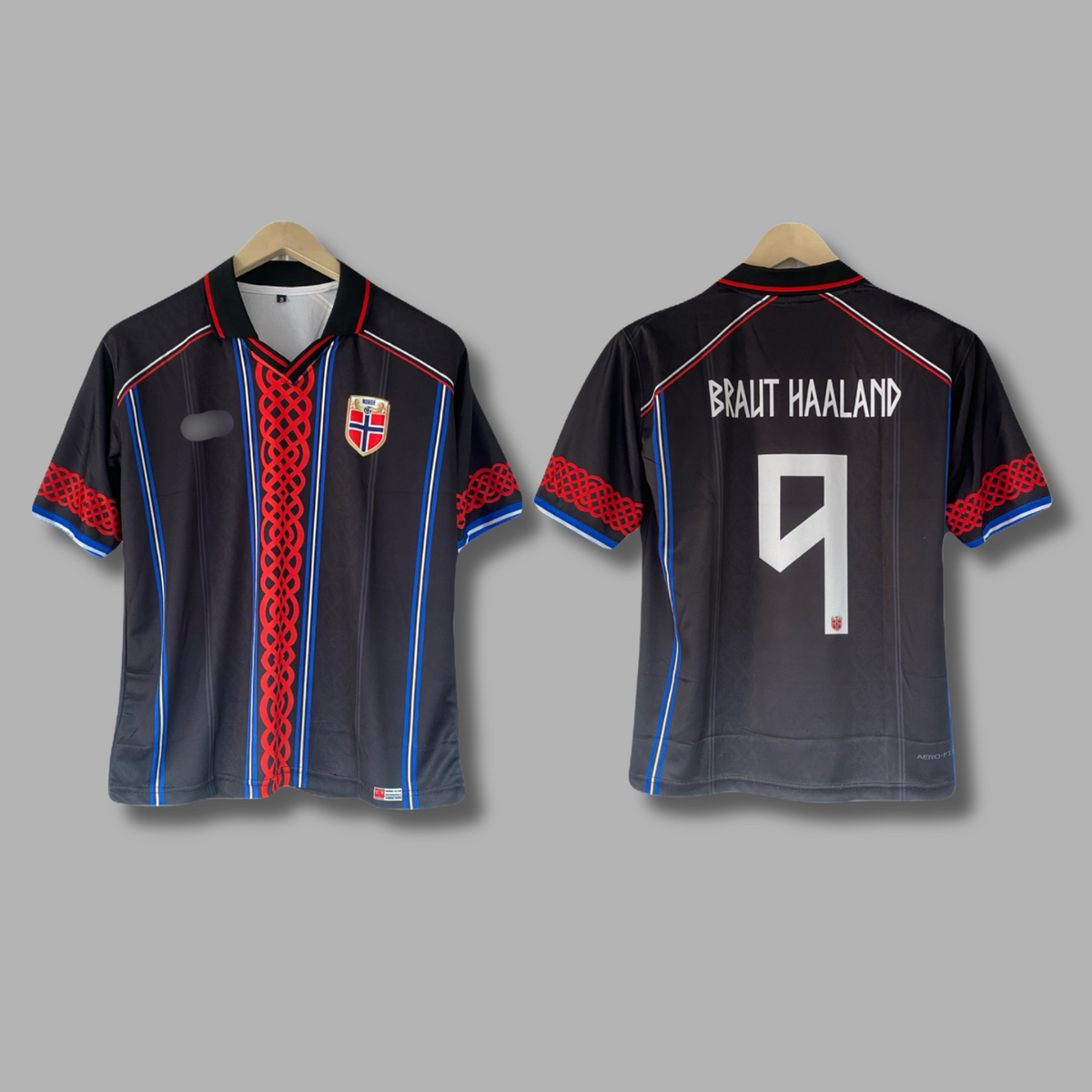 Halland Norway Away kit Five sleeve Collar Sublimation - P2545 | Jersey Kada
