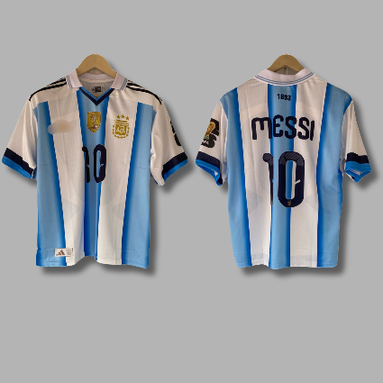 Messi Argentina Five sleeve Collar Sublimation jersey - P2150 JERSEY KADA