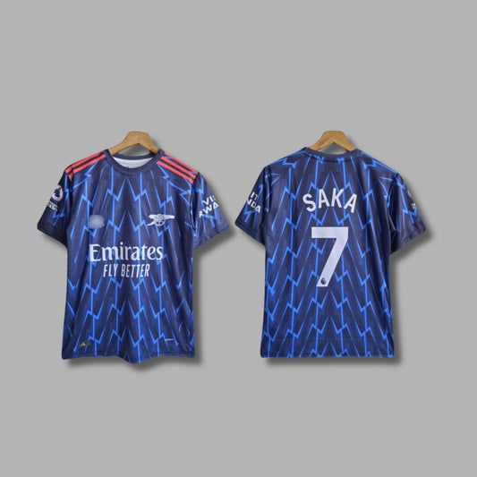 Arsenal FC 2025/2026 away Saka Half sleeve Embroidery jersey | P1174 Jersey Kada