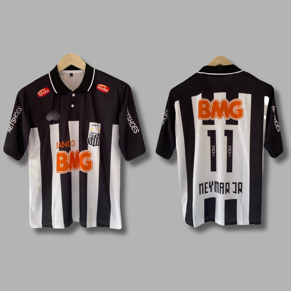 Neymar santos Five sleeve collar embroidery - P2687 | Jersey Kada
