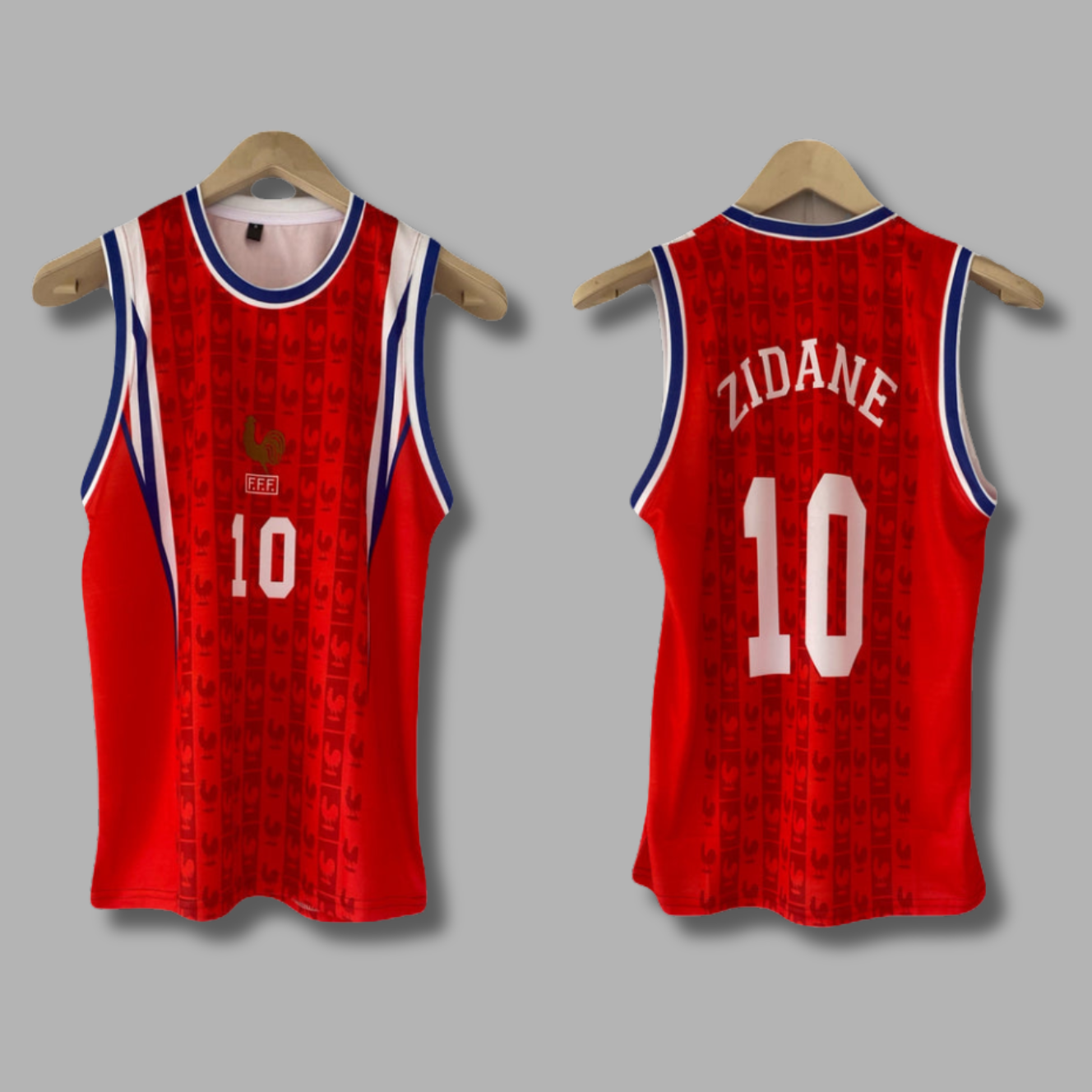 Zidane France Sleeveless Bibs Sublimation - P2355 | Jersey Kada