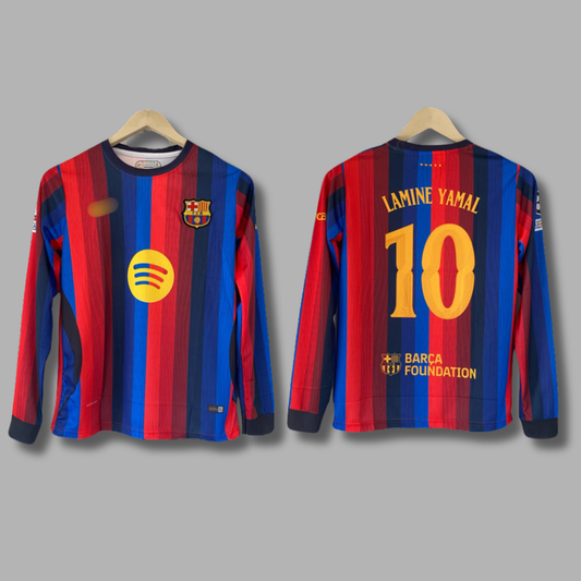 Lamine Yamal Barcelona 2026-27 Home Full Sleeve Embroidery -P2348 | Jersey Kada