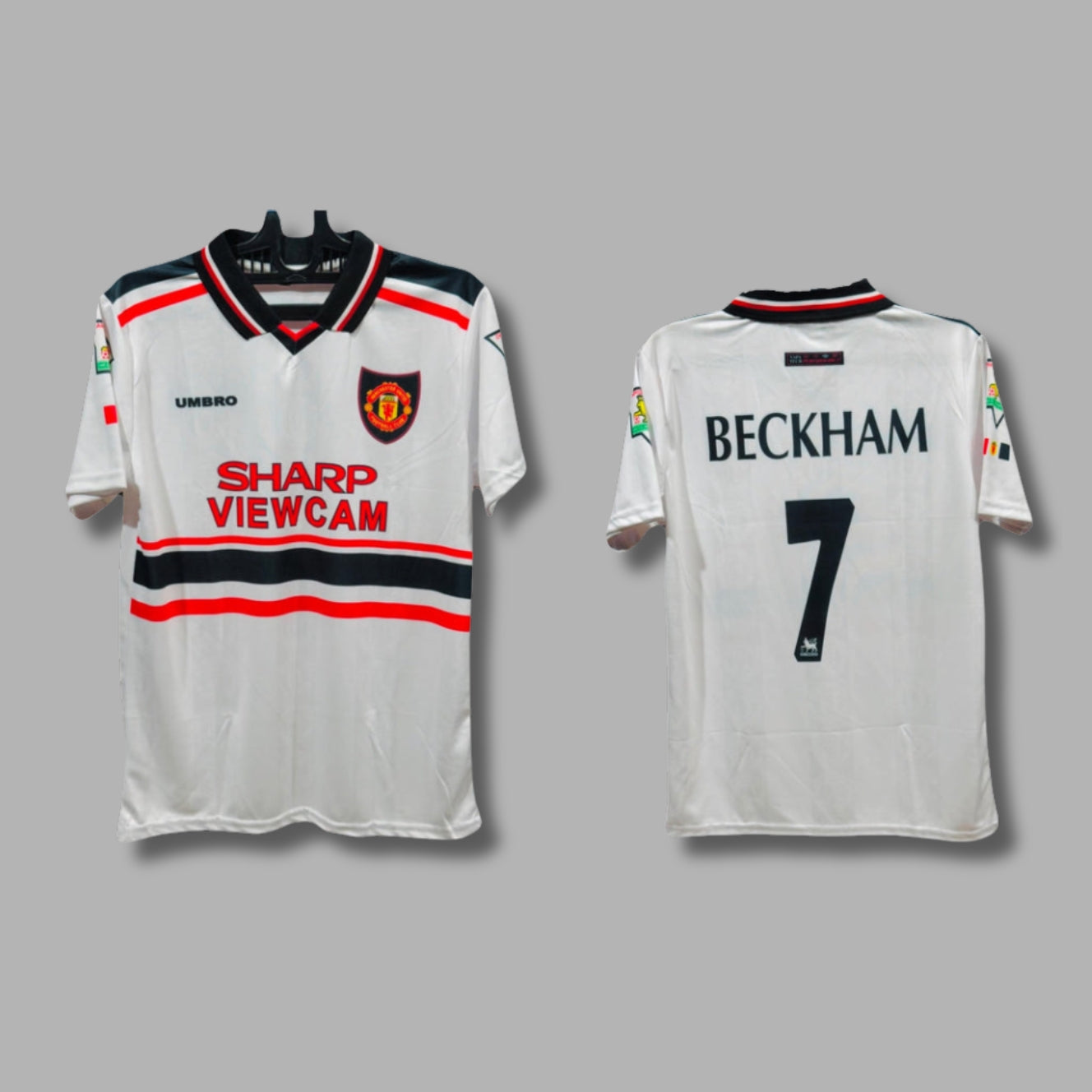 Man United 1997/98 Beckham Half sleeve collar Sublimation - P655 | Jersey Kada
