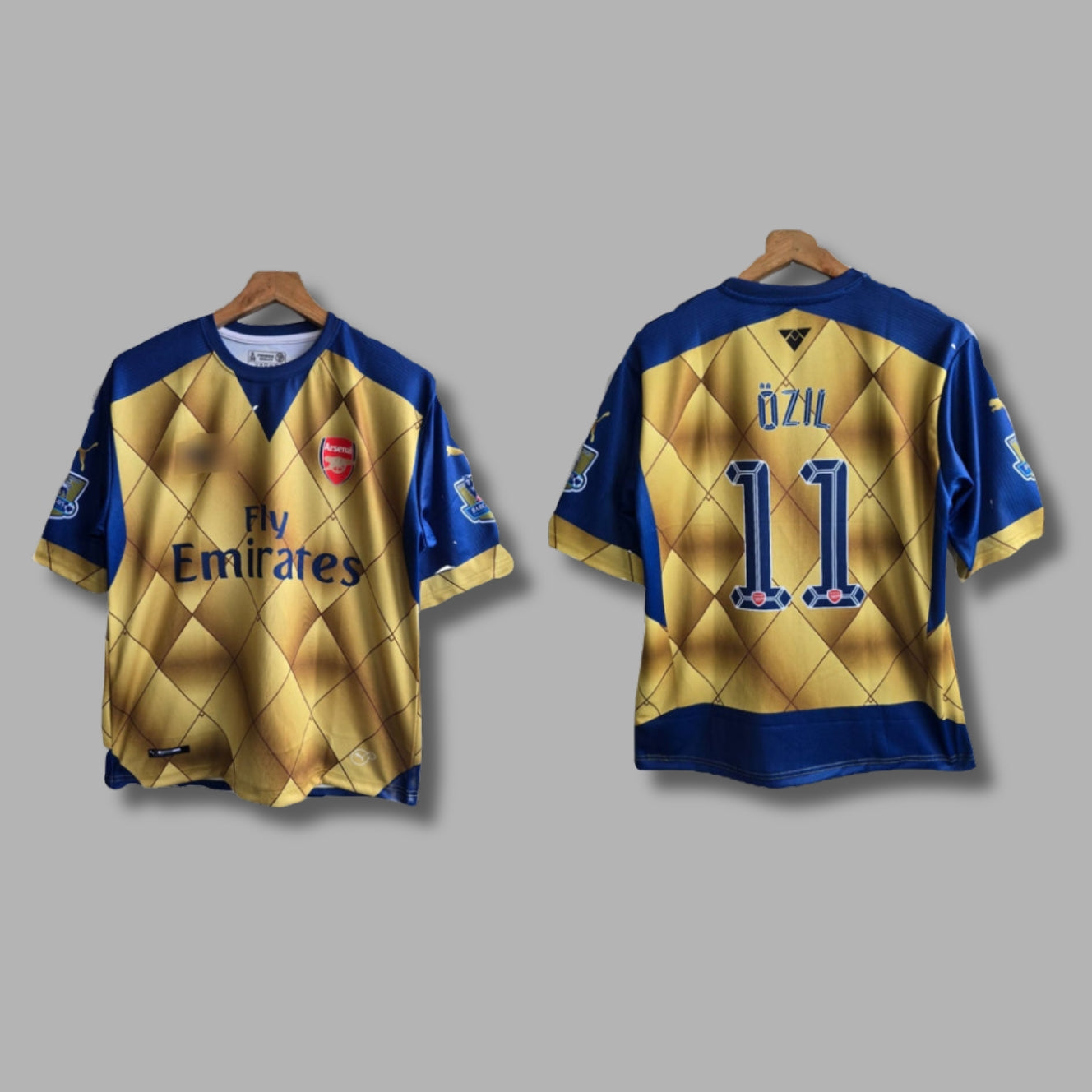 Arsenal 2015-16 Away kit Ozil Five Sleeve Sublimation -P487 | Jersey Kada