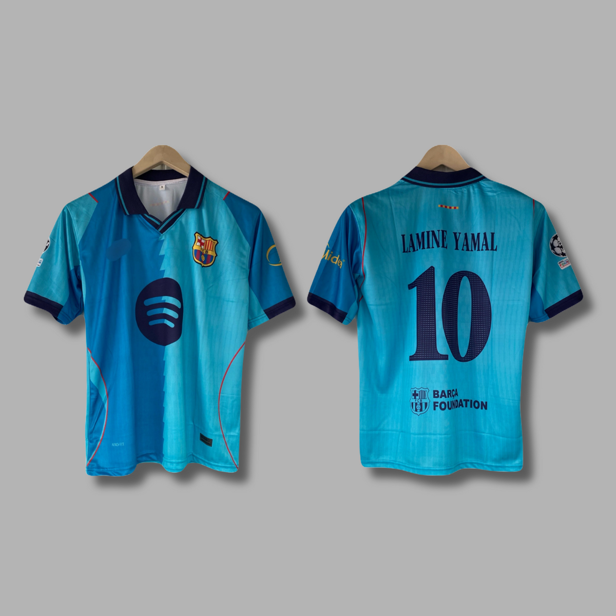 Yamal Barcelona 2026-27 third Five sleeve Collar Sublimation jersey - P2544 | Jersey Kada