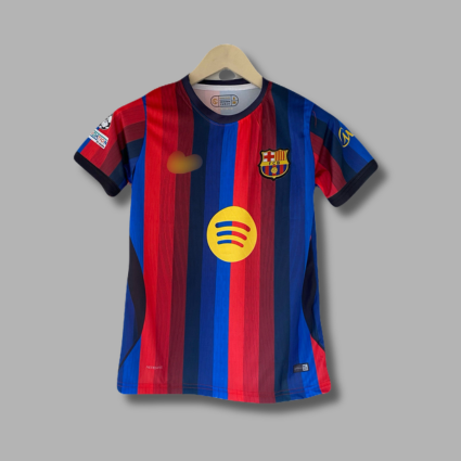 Yamal Barcelona new season home kit Half sleeve embroidery jersey - P2246 - JERSEY KADA