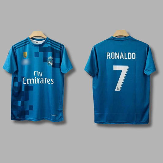 Real Madrid 2017/18 Third kit Ronaldo Half Sleeve Sublimation - P969 | Jersey Kada