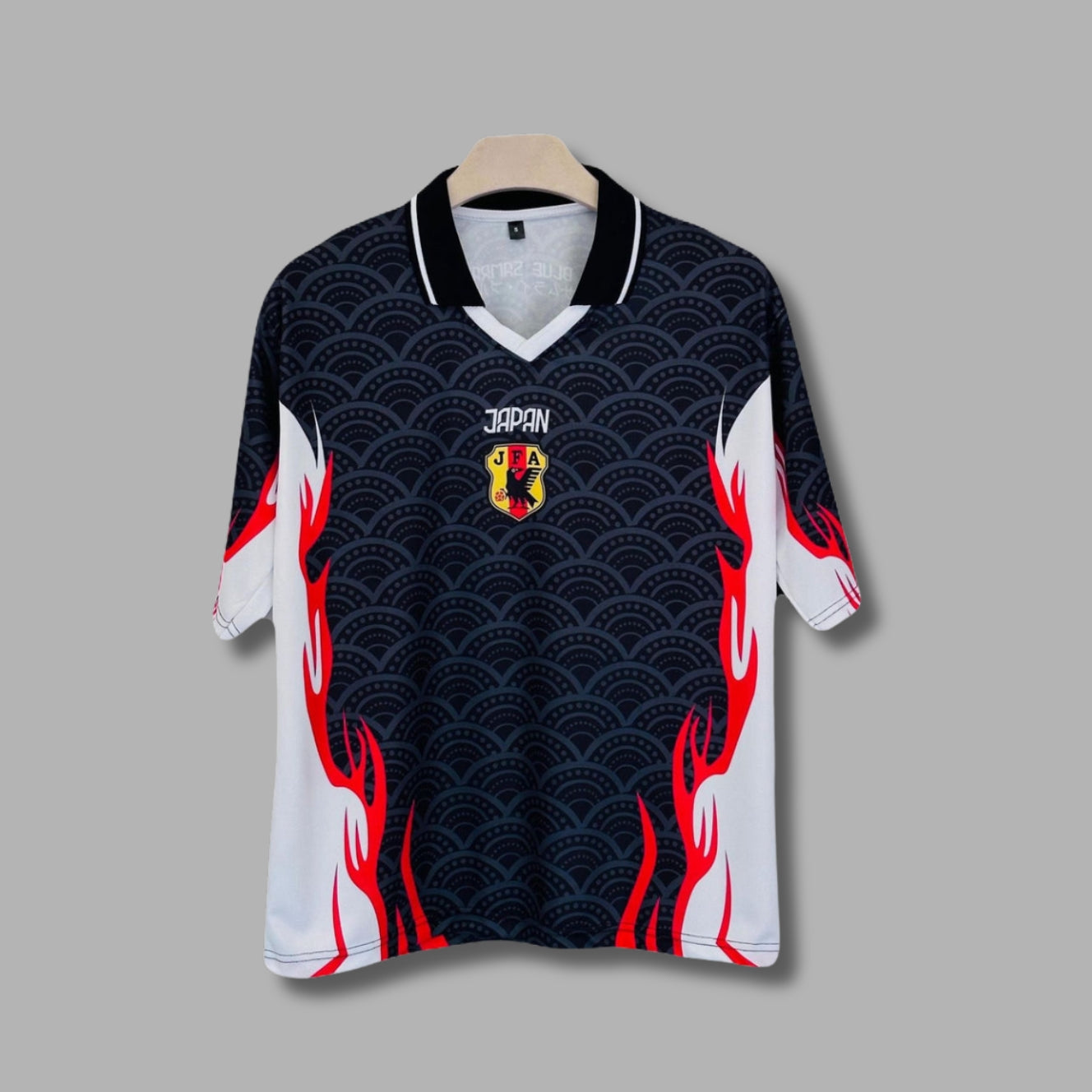 Japan Black Samurai  Nakata  Five Sleeve Collar Sublimation - P1322 | Jersey Kada