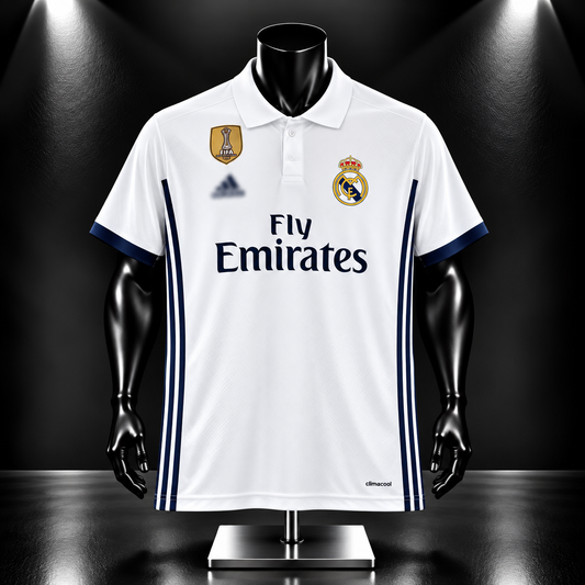 Real madrid 2016-17 Ronaldo Half Sleeve Collar Sublimation | Jersey Kada p1459