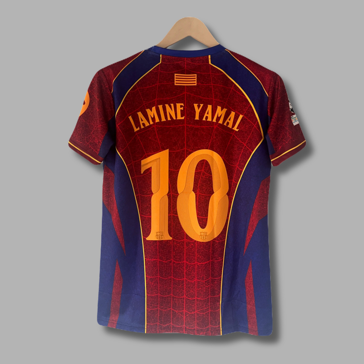 Yamal Barcelona 2026-2027 Spider Edition Kit Half Sleeve Embroidery - P2580 | Jersey Kada