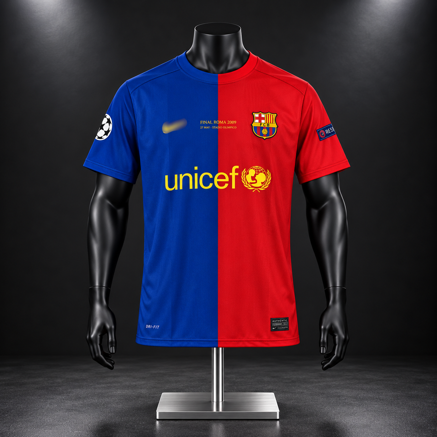 FC Barcelona Final 2009 home jersey Messi Half sleeve Sublimation P10 -Jersey Kada