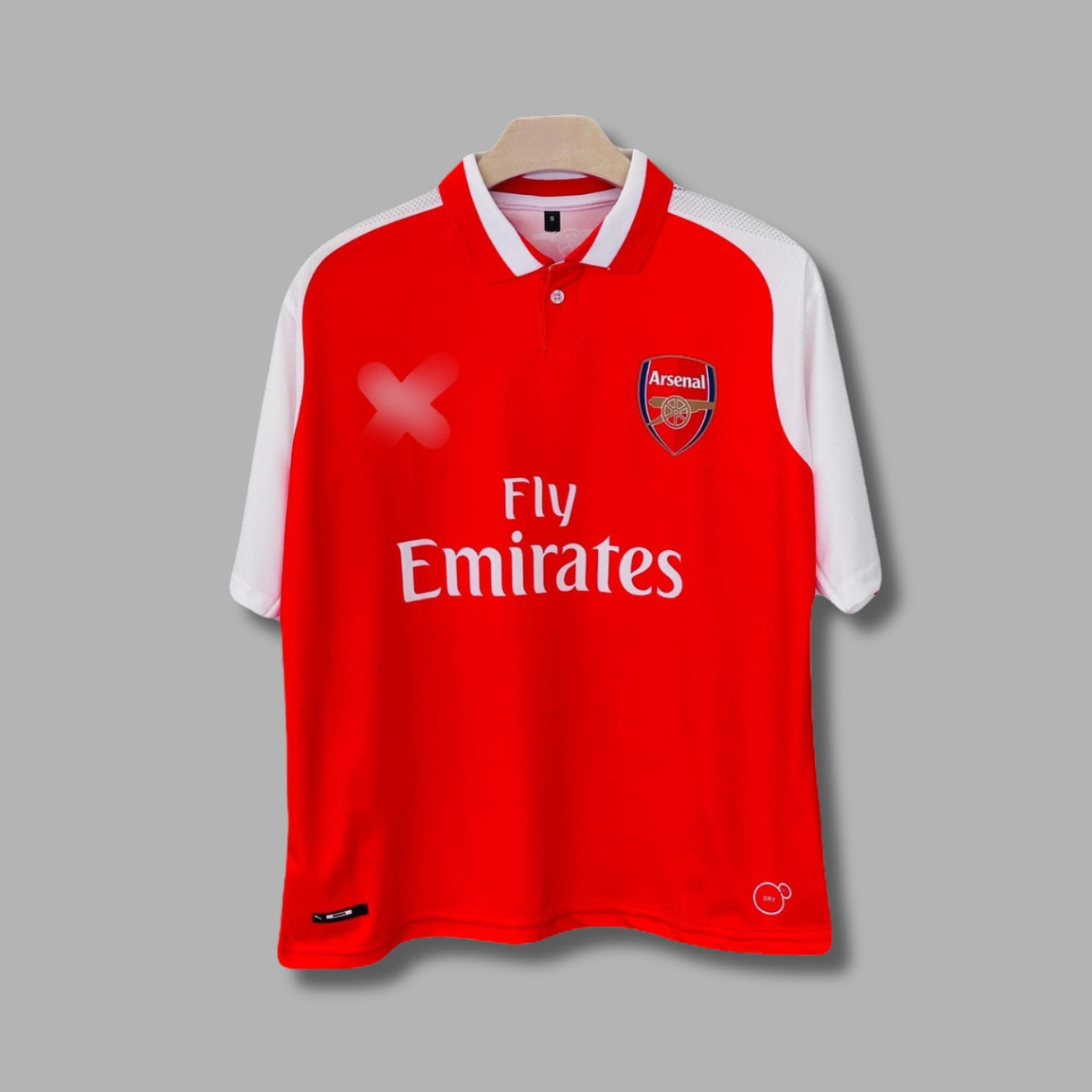 Arsenal 2017-18 Home Kit Ozil Collar Five Sleeve Sublimation  | Jersey Kada