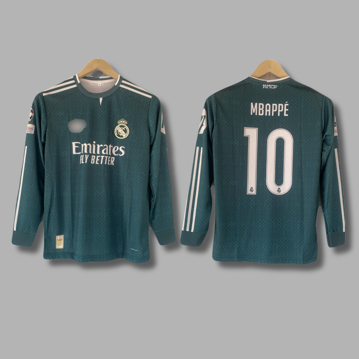 Mbappe Real madrid 2026/27 Away kit full sleeve embroidery - P2576 | Jersey Kada