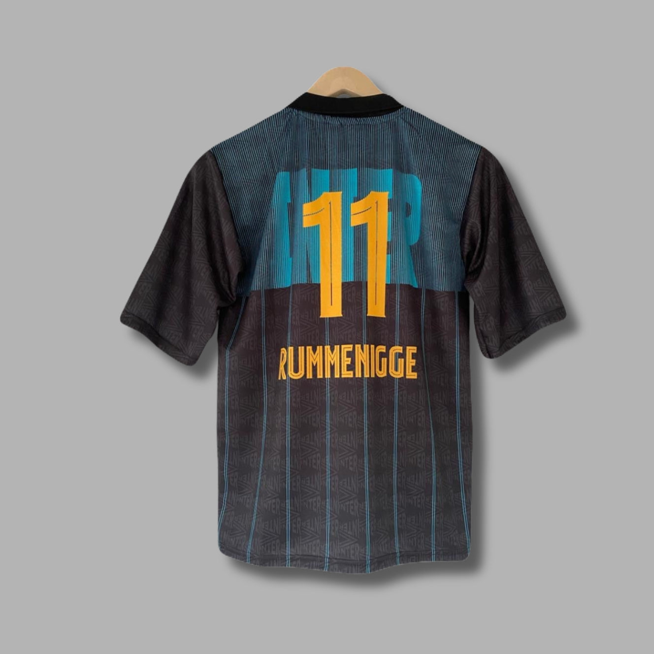 Inter Milan Rummenigge Five Sleeve Collar Embroidery | Jersey Kada