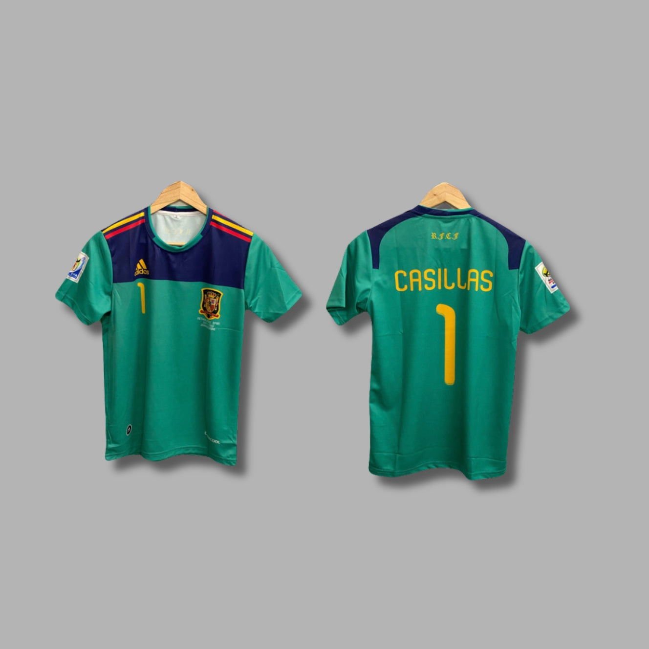 Spain 2010 world cup jersey Casillas Half Sleeve Sublimation P53 | Jersey Kada
