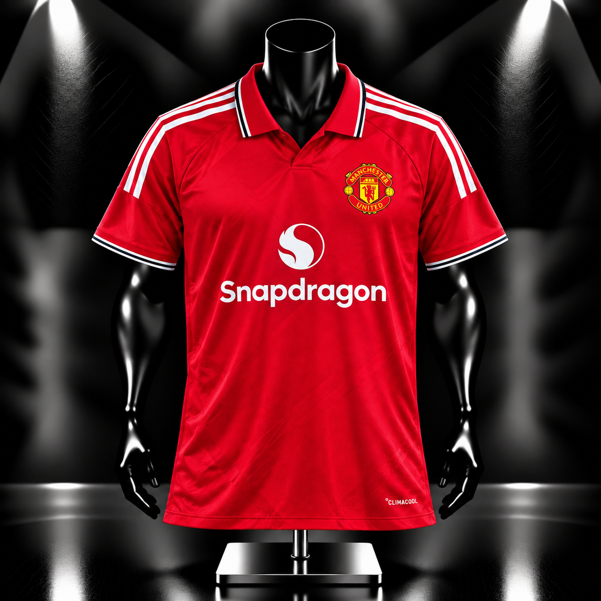 Manchester United Fan version 2026/27 Home kit Half Sleeve Collar Embroidery -P2392 | Jersey Kada