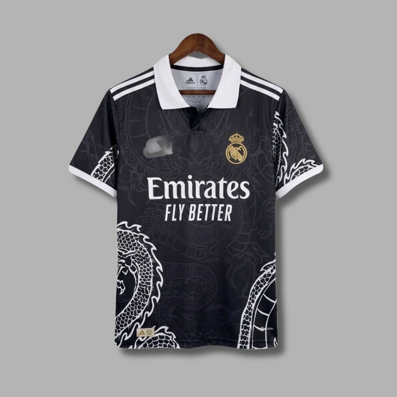Real Madrid Dragon Edition Plane Back  Half Sleeve Collar Embroidery P1555 | Jersey Kada