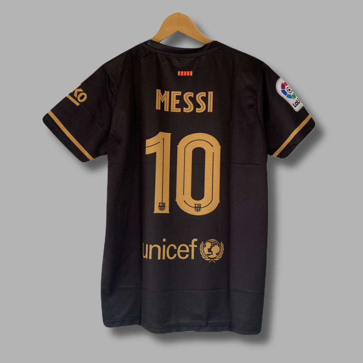 Barcelona Messi 2020-21 Away Half Sleeve Embroidery Jersey - P2710 | Jersey Kada