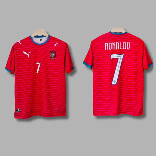 Portugal 2026 World Cup jersey Ronaldo Half Sleeve Embroidery | Jersey Kada