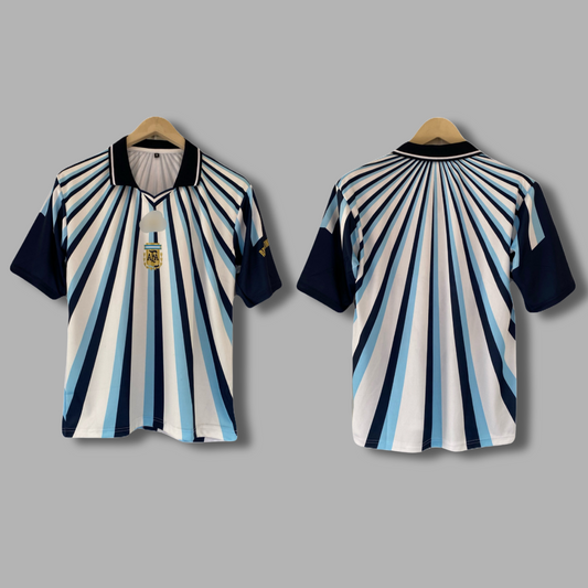 Messi Argentina Pre match  Five sleeve Collar sublimation Jersey - P2400 | Jersey Kada