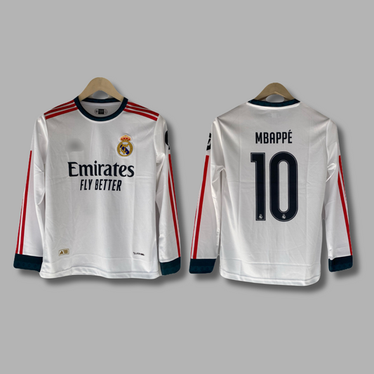Mbappe Real madrid 2026/27 home kit full sleeve embroidery - P2484 | Jersey Kada