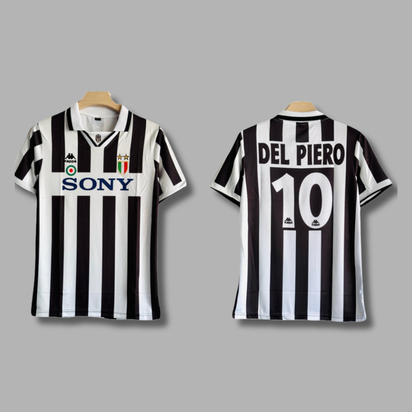 Juvantus 1995/97 Del Piero Half Sleeve Collar Embroidery | Jersey Kada