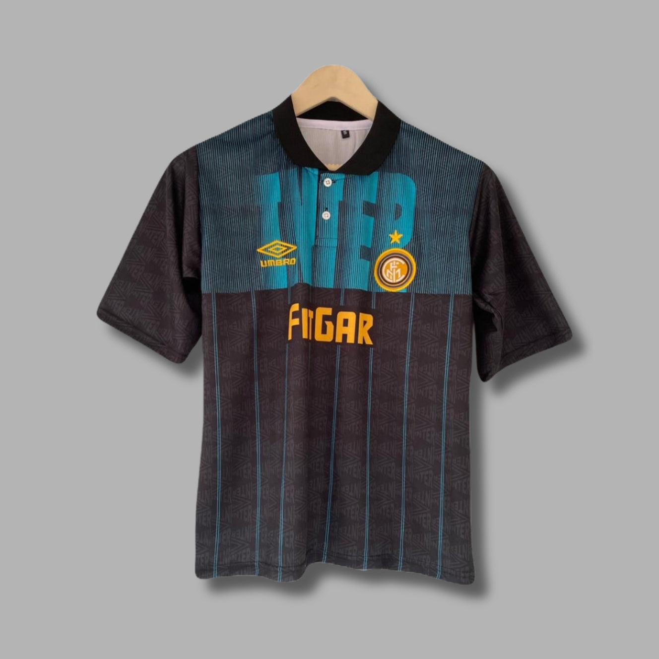 Inter Milan Rummenigge Five Sleeve Collar Embroidery | Jersey Kada