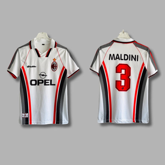 Ac Milan 2004 Maldini Away Half Sleeve Collar Embroidery P1776| Jersey Kada