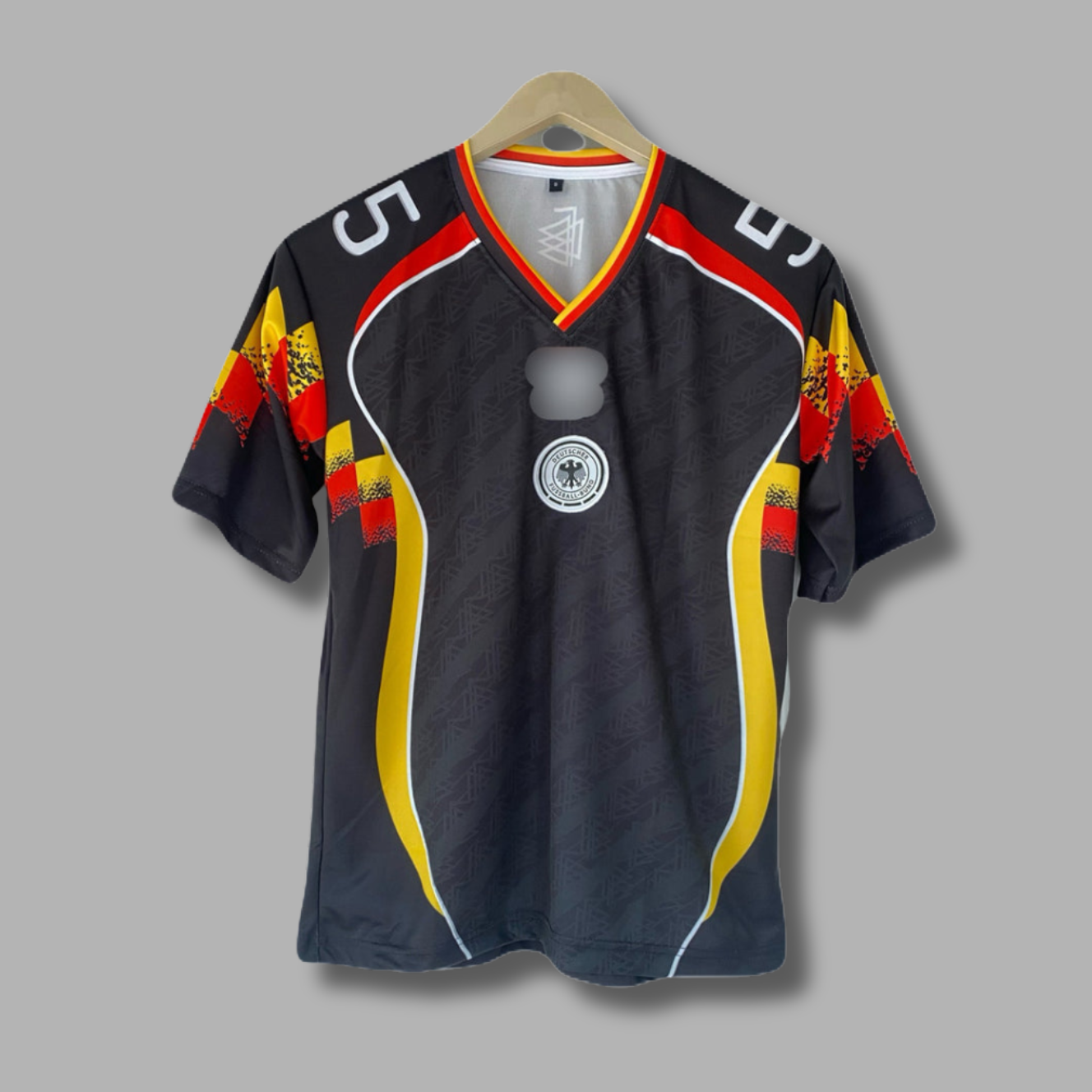 Beckenbauer Germany Five Sleeve Collar Embroidery- P2318 | Jersey Kada