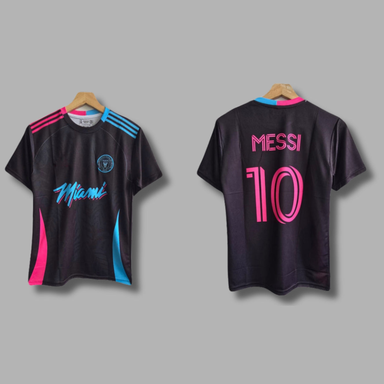Inter Miami Vice Edition Messi Half Sleeve Embroidery P345 | Jersey Kada