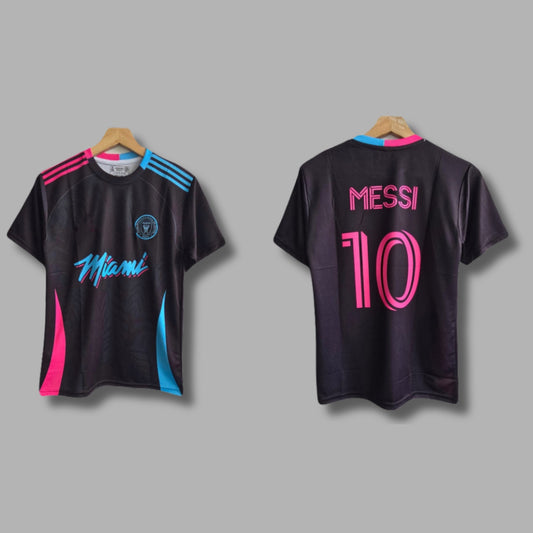 Inter Miami Vice Edition Messi Half Sleeve Embroidery P345 | Jersey Kada