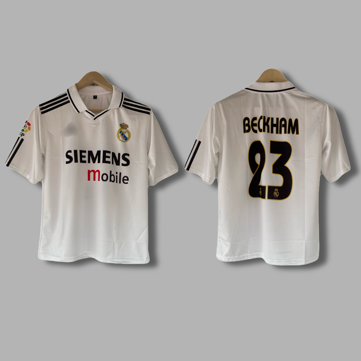 Beckham real madrid Five sleeve Collar Sublimation jersey- P2192 | Jersey Kada