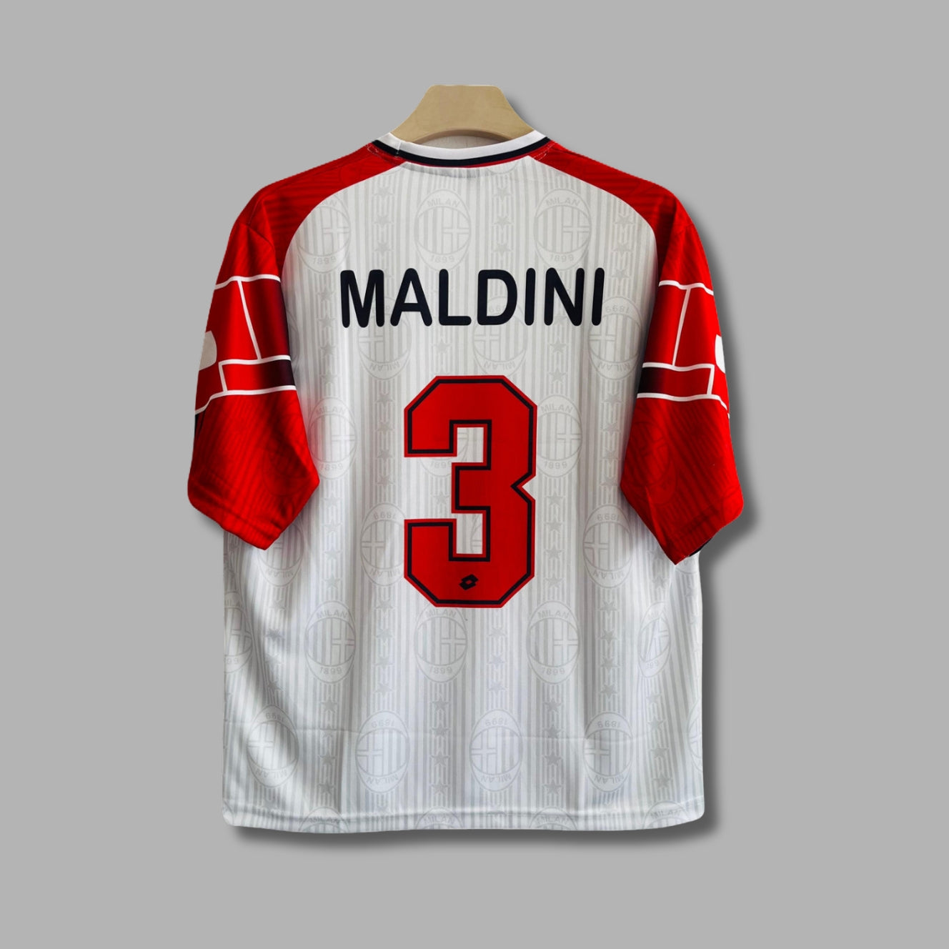 Ac milan 1997/98 Maldini away kit five sleeve Sublimation -P195  |Jersey Kada