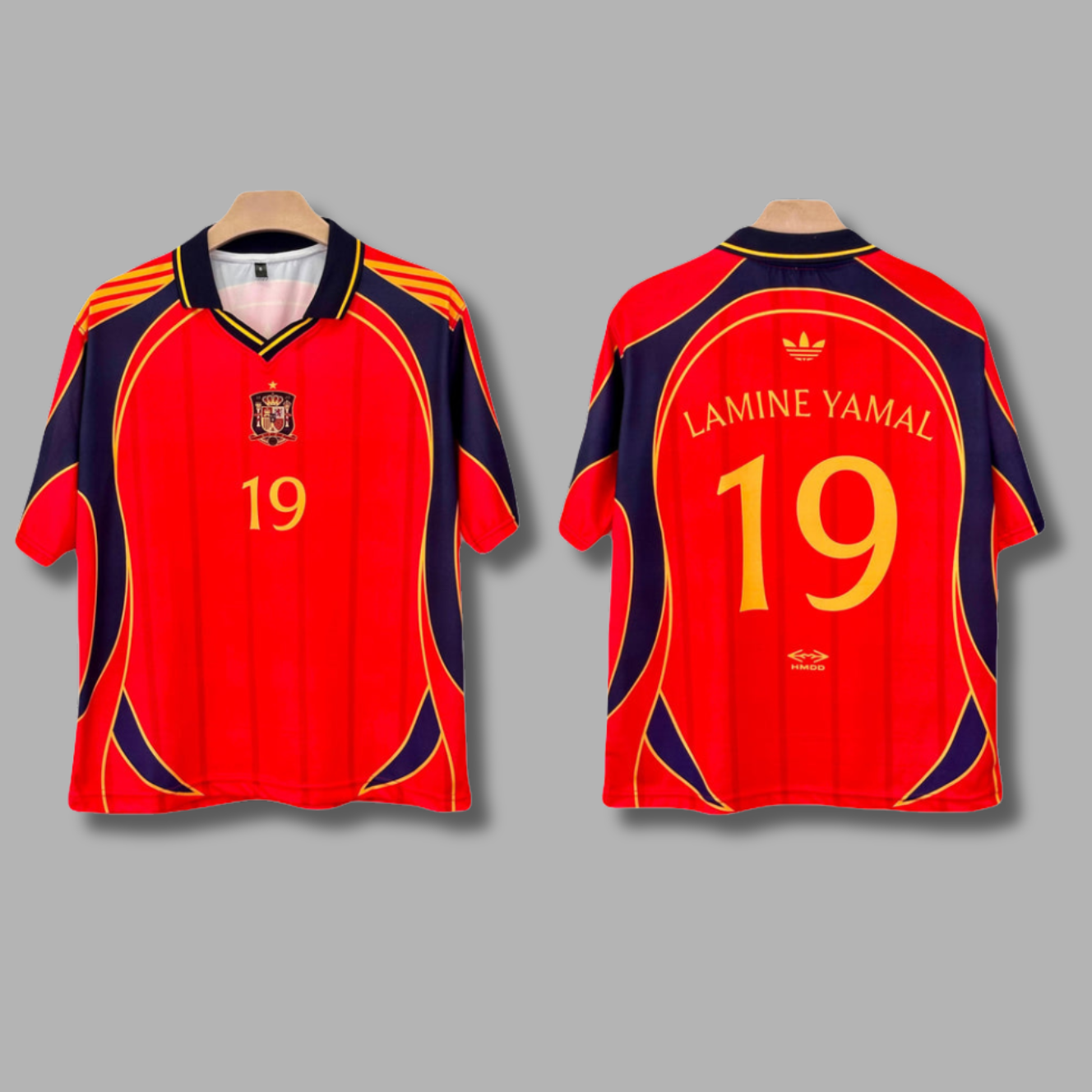 Lamine Yamal Spain Five Sleeve Collar Sublimation- P2361 | Jersey Kada