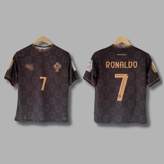 Portugal Black Panther Edition Ronaldo Five Sleeve Sublimation - P2099 | Jersey Kada