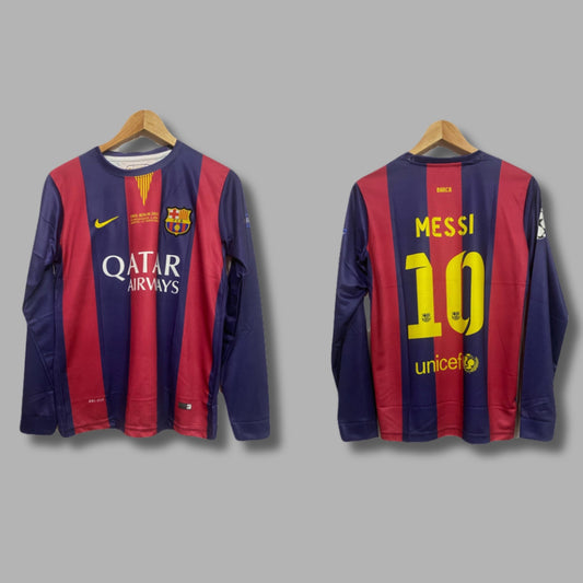 Barcelona 2014-15 Home Messi Full Sleeve Embroidery -P49 | Jersey Kada