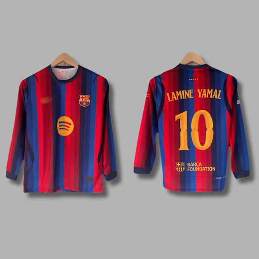 Yamal Barcelona 2026-27 home kit full sleeve Jersey -P2491 | Jersey Kada